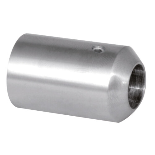 Support simple en INOX 316 avec vis - Base plate - Pour rond creux ou plein diamètre 12 mm - FMCST11