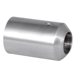 Support simple en INOX 316 avec vis - Base plate - Pour rond creux ou plein diamètre 12 mm