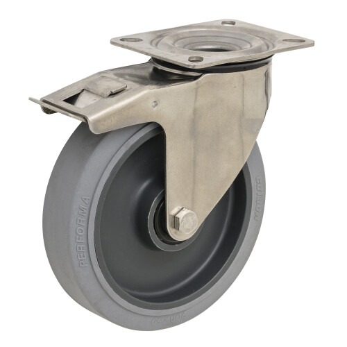 Métalinox à platine ERGO - moyeu à billes - 250 Kg - IB268