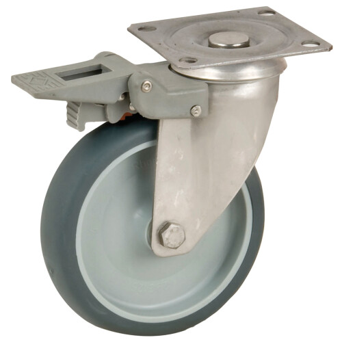 Mobinox à platine - moyeu lisse - 100 Kg - IB254