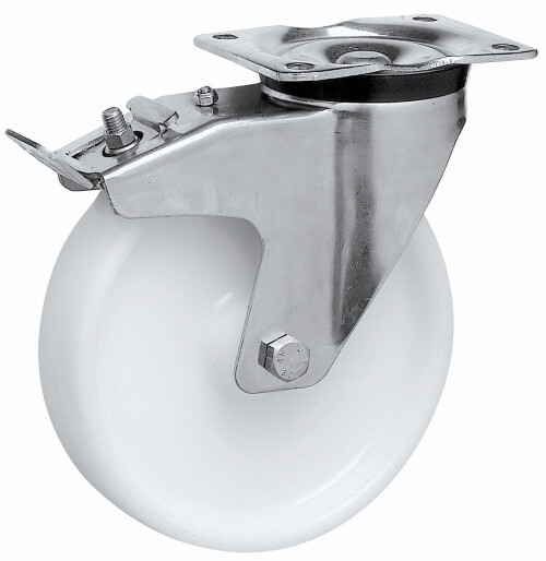 Métalinox à platine - moyeu lisse - 200 Kg - IB341