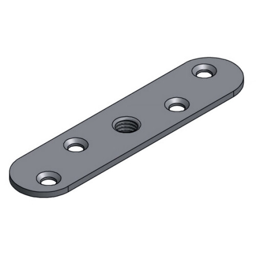 Platine de fixation en U - Montage sur plat, largeur 25-35 - FPLAT35P