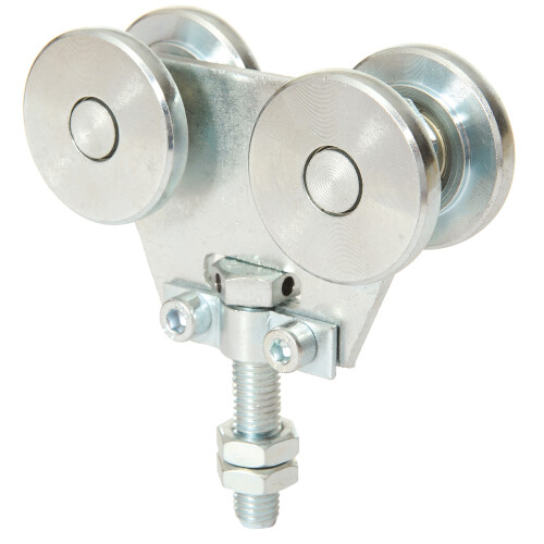 Chariot à 4 galets acier - Pour rail 62x55x2,5 - F4RF6255/2