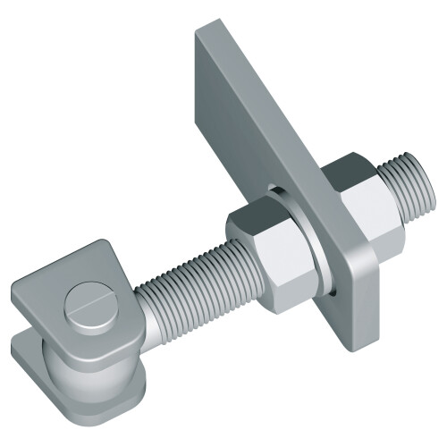 Gond réglable à déport avec pattes - À souder - F300.27