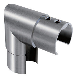 Jonction équerre verticale INOX - Pour vitre épaisseur 12 mm - FMCV54