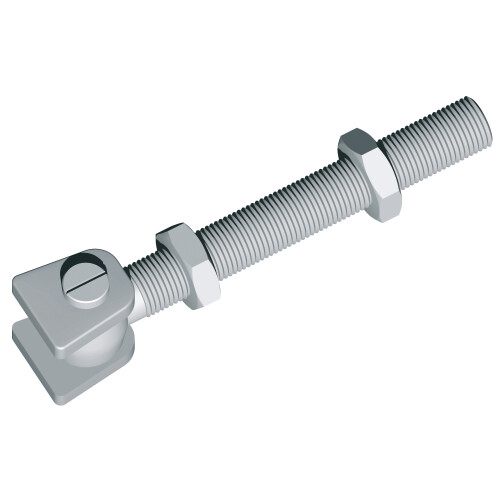 Gond INOX réglable avec pattes - À tige longue - F433i