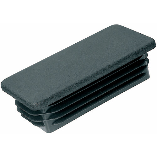 Embout noir à ailettes rectangulaire - P20x10