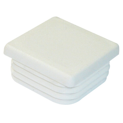 Embout blanc à ailettes carré - P80x80B