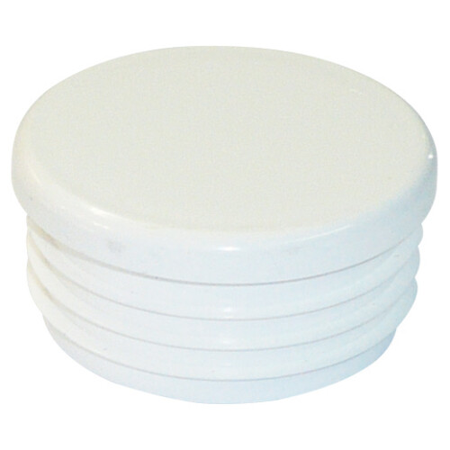 Embout blanc à ailettes rond - P16B