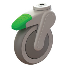 Pour commander cette roulette avec le blocage directionnel, remplacer la 2 ème lettre de la référence par D. Ex : JD753