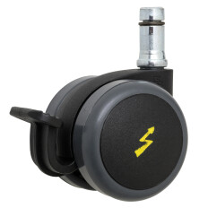 Pour commander cette roulette en version ANTISTATIQUE, ajouter AS à la fin de la référence. Ex : DV615AS