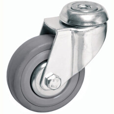 Mono galet caoutchouc gris