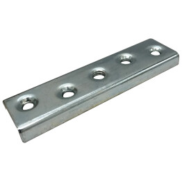 Fixation de porte - Guidage bas pour porte 75 kg - Fixation sur chant