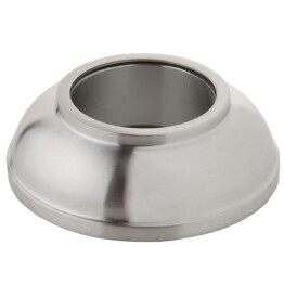 Embase en INOX 316 avec couverture filetée - Pour tube rond INOX en 42,4x2 mm