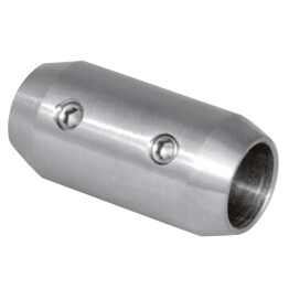 Connecteur simple en INOX 316 avec vis - conique - Pour rond creux ou plein diamètre 12 mm
